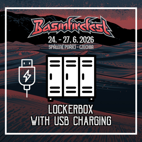 BASINFIRE 2026 uzamykatelná skříňka s dobíjením - hlavní vstup